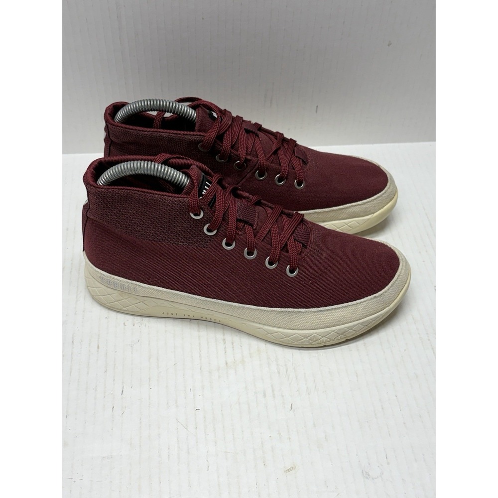 Nobull Canvas Mid Camo Trainer Mens Size 7 Maroon Athletic Shoes Sneakers